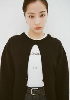 Suzu× CLANE W FACE CENTER SLIT KNIT TOPS - メルカリ