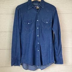 アメリカ製 Wrangler デニムウエスタンシャツ 70127MW Lサイズのサムネイル