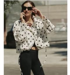 ZARA ドット柄ジャケット S - メルカリ