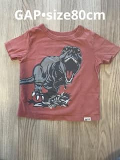 GAP 恐竜Tシャツ 男の子 保育園 半袖　ダイナソー 18-24ヶ月のサムネイル