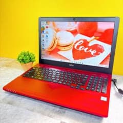 キレイな赤❣新品SSDで快適✨ブルーレイ カメラ付き Windows11仕事趣味 きれいな赤❣ⅰ7✨新品SSD512GB✨ブルーレイ フルHD Win11カメラ付