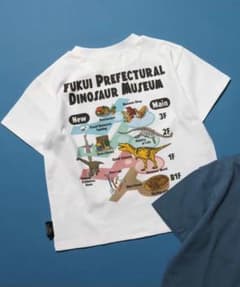 ブリーズ　福井県立恐竜博物館コラボ MAPイラストTシャツ(子ども)のサムネイル