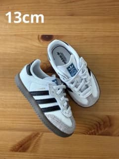 adidas SAMBA キッズ スニーカー ホワイト ブラック 13cmのサムネイル