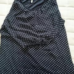 takapon様♡専用♡ 授乳服 黒ドット七分丈シフォンカットソーのサムネイル