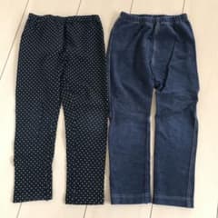 ユニクロ レギンス パンツ　100サイズ　2個セットのサムネイル