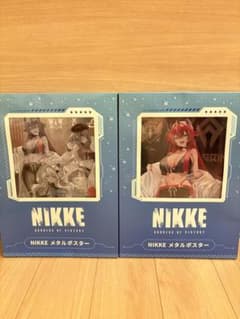 NIKKE 메탈 포스터 승리의 여신 레드 푸드 집합 GIGO 한정 2장 세트