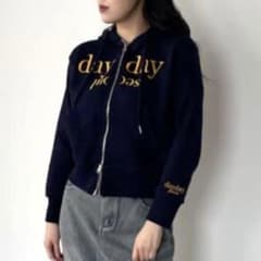【未使用】DAYDAY Soul ダブルジップパーカー 刺繍 フード付き Mのサムネイル