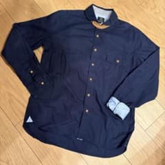 BEAMS HEART 長袖シャツ ネイビー Lサイズのサムネイル