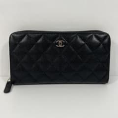 ◇シャネル キャビアスキン マトラッセ 長財布 ブラック MBZ044 - メルカリ