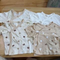 西松屋 新生児 短肌着 4枚セット 50-60のサムネイル