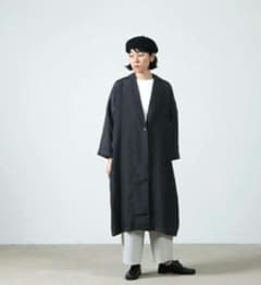 evam eva【定価5.6万】 キュプラシルクロングジャケット コート - メルカリ