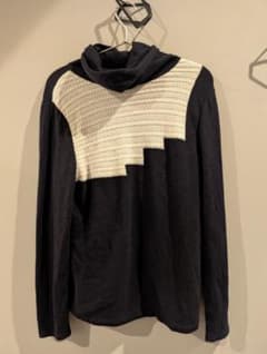 ★日本製★【HANAE MORI】カシミア混ハイネックニットのサムネイル