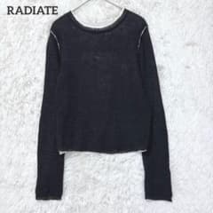 Radiate Sweater, Lightweight Knit, Black, Size M, Long Sleeve, Spring Clothing, Mohair Blend