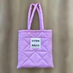 【美品】CITEN パデッド トートバッグ　ピンクのサムネイル