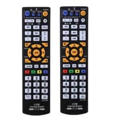 汎用テレビリモコン 2個セット 学習式 ボタン操作 電池タイプのサムネイル