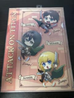 Attack Titan Clear file featuring Pyon Chara Eren, Mikasa, and Armin