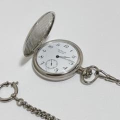TISSOT ティソ 懐中時計 サボネット ハンターケース シルバー 不動品 TISSOT ティソ 懐中時計 サボネット ハンターケース シルバー 不動品