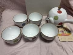 【新品未使用】香蘭社　急須と茶碗5個セットのサムネイル