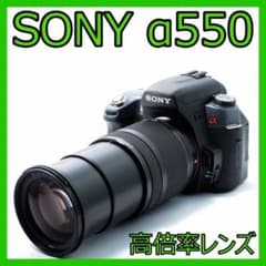 お子様の成長記録を綺麗に❗️SONY α550 セット✨高倍率レンズ すぐ使える SONY α550☆高倍率レンズ☆写真をスマホ転送☆高速☆届いてすぐ使える