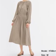 GU 2Wayギャザーリボンワンピースのサムネイル