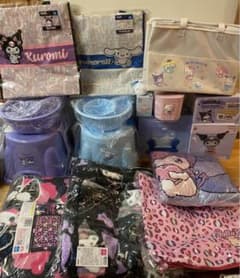 サンリオキャラクターズセット　ルームライト　毛布　トートバッグ　新品
