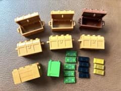 【正規品】LEGO レゴ 宝箱 木箱 お金 金塊 パーツセットのサムネイル