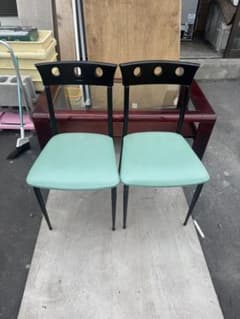SOGO家具 ダイニングチェア 2脚セット ブラック×グリーン SOGO家具 ダイニングチェア 2脚セット ブラック×グリーン - メルカリ