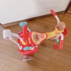 【引取り・着払い限定】折りたたみ三輪車 アンパンマン オールインワンのサムネイル