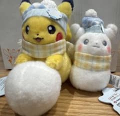 ピカチュウ 雪だるま 雪遊び ぬいぐるみ セット - メルカリ