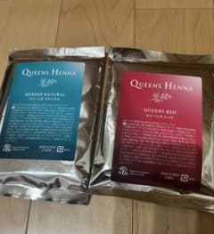 Queens Henna クイーンズヘナ 2袋セット ナチュラル、レッド - メルカリ