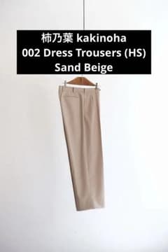Kakinoha 柿乃葉 Dress Trousers Sand Beige Kakinoha 柿乃葉 Dress