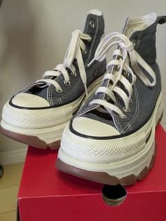 ★再値下★【極美品】ALLSTAR グレー 厚底 ハイカットスニーカー 23.0のサムネイル