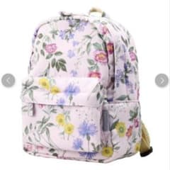 新品　ブランシェス 花柄プリントリュック(S) ラベンダーのサムネイル