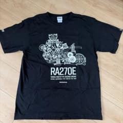 HONDA HRC RA270E エンジンデザインTシャツ　ブラックのサムネイル