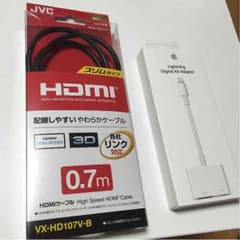 デジタルAVアダプタ＆HDMIケーブル0.7mのサムネイル