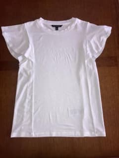 Banana Republic オフホワイト フリルスリーブ Tシャツのサムネイル
