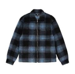 美品 STUSSY Shadow Plaid Sherpa Zip Shirtのサムネイル