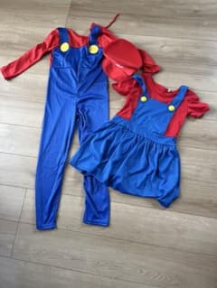 マリオ風コスプレ衣装　120㎝　ハロウィンのサムネイル
