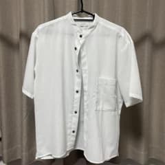 emma clothes スタンドカラーシャツ　半袖　ホワイト　Sサイズのサムネイル