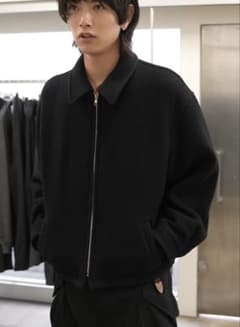 コムデギャルソンオム 田中オム 92AW ウールジップアップブルゾン 黒 M