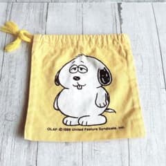 スヌーピー デイジーヒルパピーズ OLAF オラフ 巾着 巾着袋 昭和レトロ