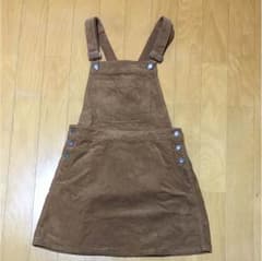 サロペットスカート 茶色のサムネイル