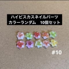 ハイビスカスネイルパーツ 10個セット - メルカリ