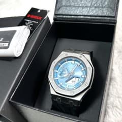 美品✨CASIO G-SHOCK GA-2100 メタル×カーボン スカイブルー - メルカリ
