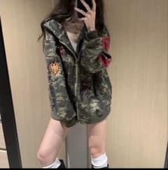 迷彩柄 フードパーカーのサムネイル