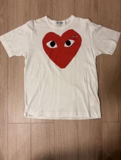 PLAY COMME des GARÇONS ハート Tシャツ ホワイト L