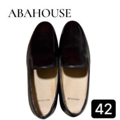【良品】ABAHOUSE アバハウス 黒 オペラシューズ スリッポン 42 26のサムネイル