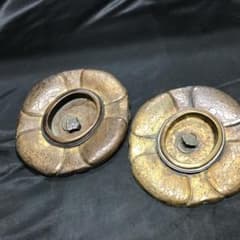 引手 毛彫 御殿襖引手 古銅 鍍金 金具 - メルカリ