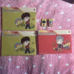 TinyTAN Dynamite 깔개 3장 오리지널 애완동물 포틀 매력 2개