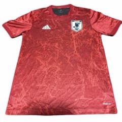 【激レア・美品】サッカー 日本代表 アディダス ユニフォーム レッド 赤 半袖